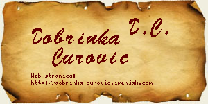 Dobrinka Čurović vizit kartica
